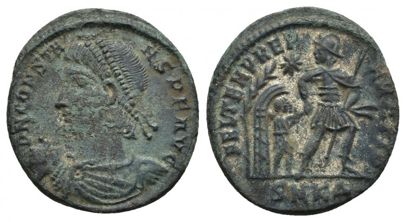 Constans, 337-350. Follis. Cyzicus. Æ 3.51gr. 21.2mm.