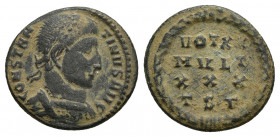 CONSTANTINE I. 307-337 AD. Æ Follis Thessalonica 2.87gr. 17.4mm.