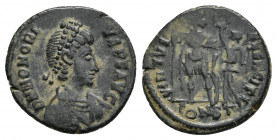 Honorius AD 393-423 2.12g 17mm Constantinople
Follis Æ
