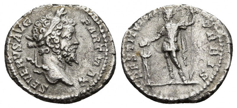 Septimius Severus. Silver Denarius, AD 193-211. Rome, ca. AD 200/1. 2.36gr. 18.3...