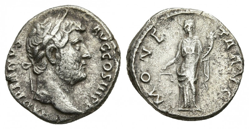 Hadrian (AD 117-138). AR denarius Rome, AD 134-138 3.33gr. 16.7mm.