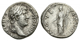 Hadrian (AD 117-138). AR denarius Rome, AD 134-138 3.33gr. 16.7mm.