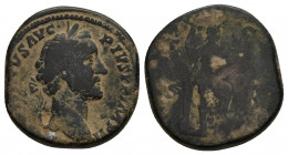 Antoninus Pius AD 138-161. Rome Sestertius Æ 23.5gr. 29.4mm.