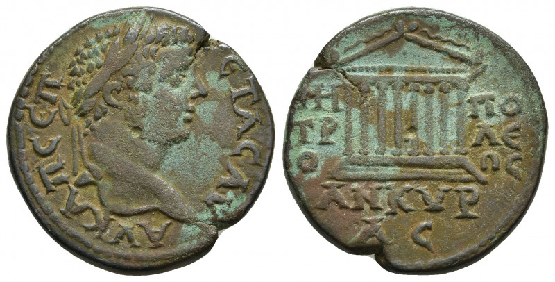 GALATIA. Ancyra. Geta, 209-212. 16.13gr. 28.9mm.
AY KA Π CEΠ ΓEΤΑC ΑΥ · Laureat...