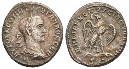 SYRIA, Seleucis and Pieria. Antioch. Trebonianus Gallus, 251-253. Tetradrachm 12.19gr. 26.6mm.