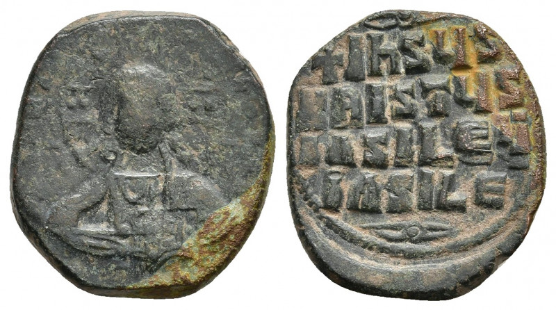 Anonymous Æ 40 Nummi. Time of Basil II and Constantine VIII. Constantinople, cir...