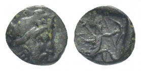 Greek 
 CILICIA, Uncertain. 4th century BC. AR Obol 1.1g 9mm