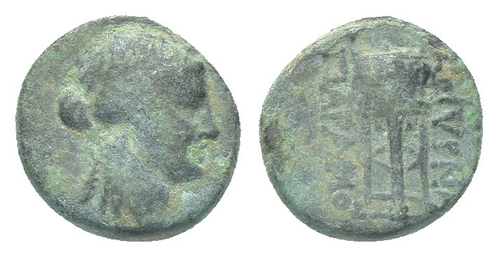 Greek Ionia. Smyrna . ΠΑΡΑΜΟΝΟΣ (Paramonos), magistrate circa 115-105 BC. Bronze...
