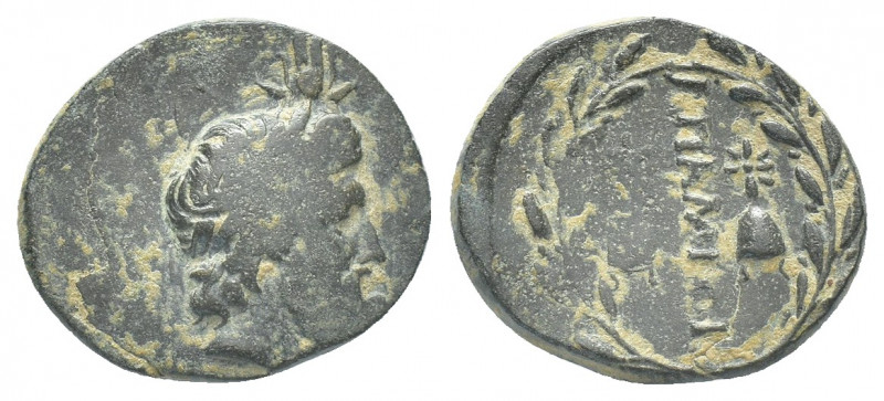 Greek 
 Phrygia. Apamea circa 100-50 BC.
Bronze Æ 5.4g 19.1mm