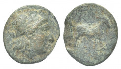 Greek Aiolis, Aigai Æ 3.9g 17.7mm