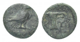 Greek Aeolis, Kyme, c. 350-320 BC. Æ 1.4g 11mm