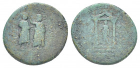 MYSIA, Pergamum. Augustus. 27 BC-AD 14. Æ Homonoia with Sardes. 4.9g 21.9mm