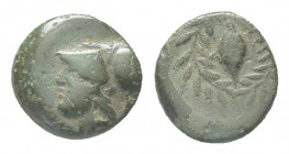 Greek Aeolis. Elaia circa 340-300 BC. Bronze