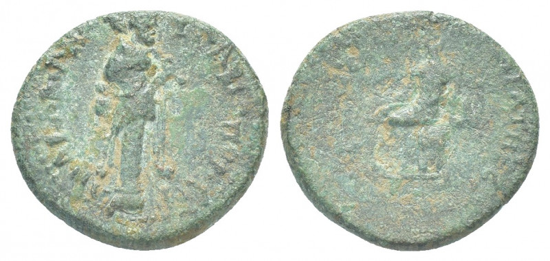 PHRYGIA. Abbaitis. Ae (2nd-1st century BC). 
Obv: Laureate head of Zeus right. R...