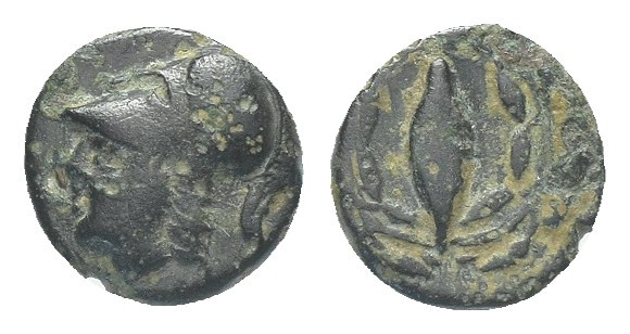 AIOLIS, Elaia. After 340 BC. Æ 1.2g 9.1mm