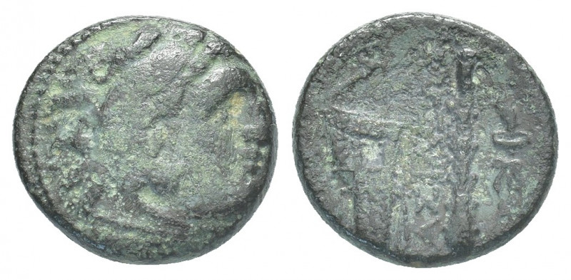 KINGS OF MACEDON. Alexander III 'the Great', 336-323 BC. 
Head of Herakles in li...