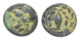 Aeolis. Elaia 400 BC. Bronze Æ 1.2g 9.7mm