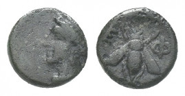 IONIA. Ephesos. Circa 370-350 BC. 
Head of a female to left. Rev. E-Φ Bee. 1.4g 9.8mm