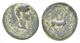 Roman Provincial 
Phrygia, Apameia. Germanicus. 15 B.C.-A.D. 19 AE Gaios Ioulios Kallikles, magistrate. ΓEPM[ANIKOΣ KAIΣAP], bare head right / IOYΛIOΣ...