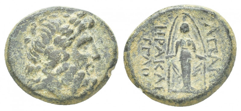 Greek
Phrygia. Apameia circa 88-40 BC. Bronze Æ Laureate head of Zeus right / Fa...