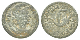 Roman Provincial 
Lydia Sardis 
Reign Philip I 
Issue Second issue
Obverse inscription ΜΗΝ ΑϹΚΗΝΟϹ
Obverse design draped bust of Mên wearing Phrygian ...