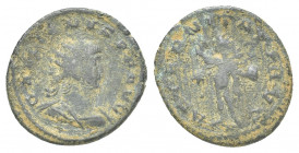 Roman Imperial 
Gallienus. A.D. 253-268. Silvered AE antoninianus. 3.3g 21mm