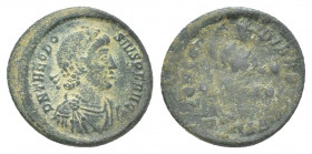 Roman Imperial
Theodosius I, FollisRoman ImperialTheodosius I (379–395), Follis 378-383. 2.3g 19.2mm