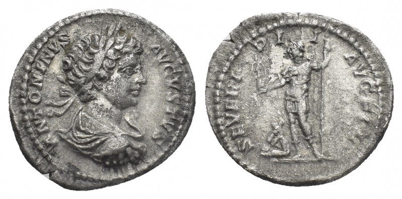 Roman Imperial 
CARACALLA (198-217). Denarius. Rome.
Obv: ANTONINVS AVGVSTVS.
La...