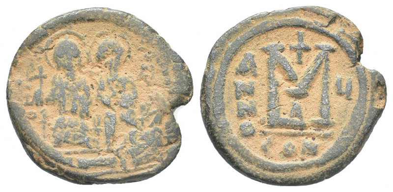 Byzantine
Justin II and Sophia AD 565-578. Dated RY 5=AD 569/70. Constantinople ...