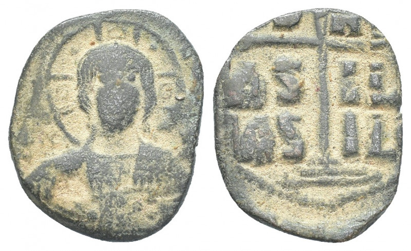 Byzantine
 AE Follis - Anonymous (AD 970-1092 AD) 7.6g 26mm