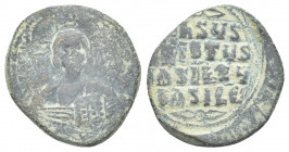 Byzantine 
 AE Follis - Anonymous (AD 970-1092 AD) 9.6g 26.4mm