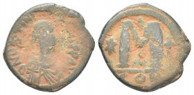 Byzantine
JUSTIN I & JUSTINIAN I (527). Follis. Constantinople. 15.8g 28.8mm
