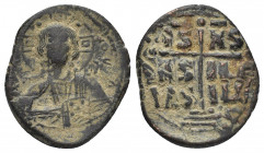 Byzantine
Anonymous Folles. temp. Romanus III, circa 1028-1034. Æ Follis 8.9g 26mm