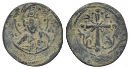 Byzantine
Anonymous I, attributed to Nicephorus III. Follis; Anonymous I, attributed to Nicephorus III; 1078-1081 AD. Follis 5g 25.2mm