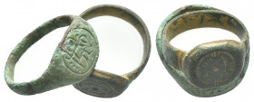 Roman and Byzantine
Byzantine Bronze Rings.5st-7rd century A.D SOLD AS SEEN, NO RETURN!