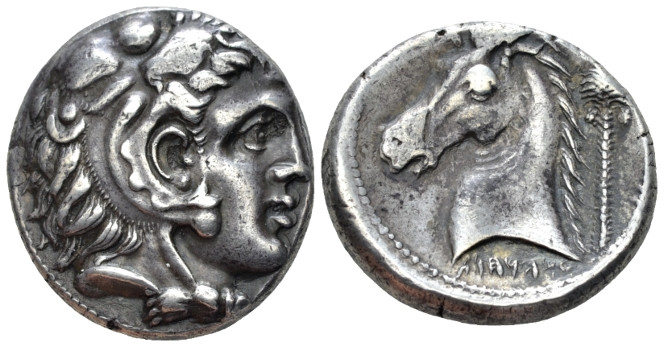 The Carthaginians in Sicily and North Africa, uncertain mint in Sicily Tetradrac...