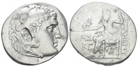Kingdom of Macedon, 4 - Alexander III, 336 – 323 and posthumous issue Aspendos Tetradrachm circa 190-189, AR 31.00 mm., 15.98 g.
Head of Herakles r.,...