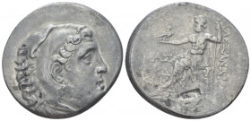 Kingdom of Macedon, 4 - Alexander III, 336 – 323 and posthumous issue Aspendos Aspendos circa 189-188, AR 28.00 mm., 16.58 g.
Head of Herakles r., we...