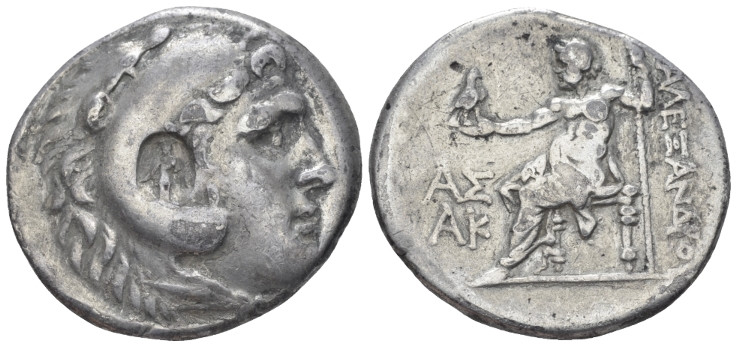 Kingdom of Macedon, Aspendos Tetradrachm circa 192-191, AR 30.00 mm., 16.58 g.
...