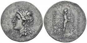 Troas, Alexandria Tetradrachm circa 188-133, AR 37.00 mm., 14.44 g.
 Head of Athena l., wearing laureate and triple-crested Attic helmet. Rev. Athena...