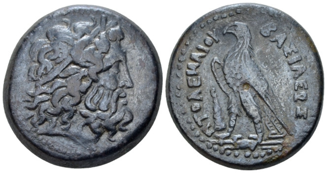 The Ptolemies, Ptolemy III Euergetes. 246-222 BC Alexandria Tyre, Diobol circa 2...