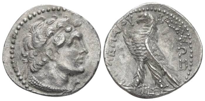 The Ptolemies, Ptolemy IV Philopator, 221-205 Alexandria Didrachm circa 206, AR ...