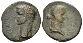 Crete, Cnossus Claudius with Messallina Bronze Before 48, Æ 21.00 mm., 5.68 g.
TI CLAVDIVS CAESAR AVG GERMANICVS Bare head of Claudius. Rev. VALERIA ...