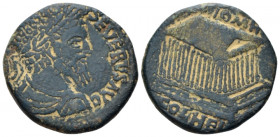 Seleucis ad Pieria, Heliopolis Septimius Severus, 193-211 Bronze circa 193-211, Æ 24.60 mm., 10.01 g.
Laureate, draped, and cuirassed bust r. Rev. CO...