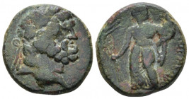 Phoenicia, Dora Pseudo-autonomous issue. Bronze circa 66-67, Æ 20.60 mm., 9.17 g.
Laureate head of Doros r. Rev. Tyche standing l., head r., with sta...