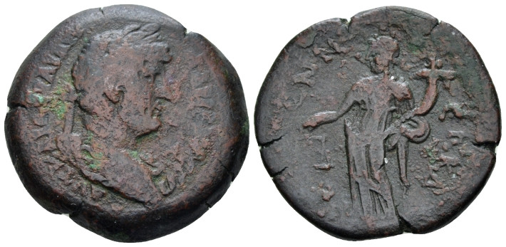 Egypt, Alexandria Hadrian, 117-138 Hemidrachm circa 134-135 (year 19), Æ 29.60 m...