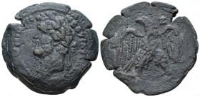 Egypt, Alexandria Antoninus Pius, 138-161 Drachm circa 153-154 (year 17), Æ 34.70 mm., 20.15 g.
Laureate and draped bust l. Rev. eagle standing, faci...