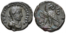 Egypt, Alexandria Gallienus, 253-268 Tetradrachm circa 257-258 (year 5), billon 22.40 mm., 9.21 g.
Laureate, draped and cuirassed bust r. Rev. Eagle ...
