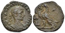 Egypt, Alexandria Aurelian, 270-275 Tetradrachm circa 272-273 (year 4), billon 20.90 mm., 9.79 g.
Laureate and cuirassed bust r. Rev. Eagle standing ...