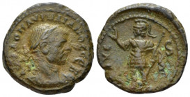 Egypt, Alexandria Aurelian, 270-275 Tetradrachm circa 274-275 (year 6), billon 21.40 mm., 9.41 g.
Laureate and cuirassed bust r. Rev. ƐΤΟΥϹ Ϛ Roma st...